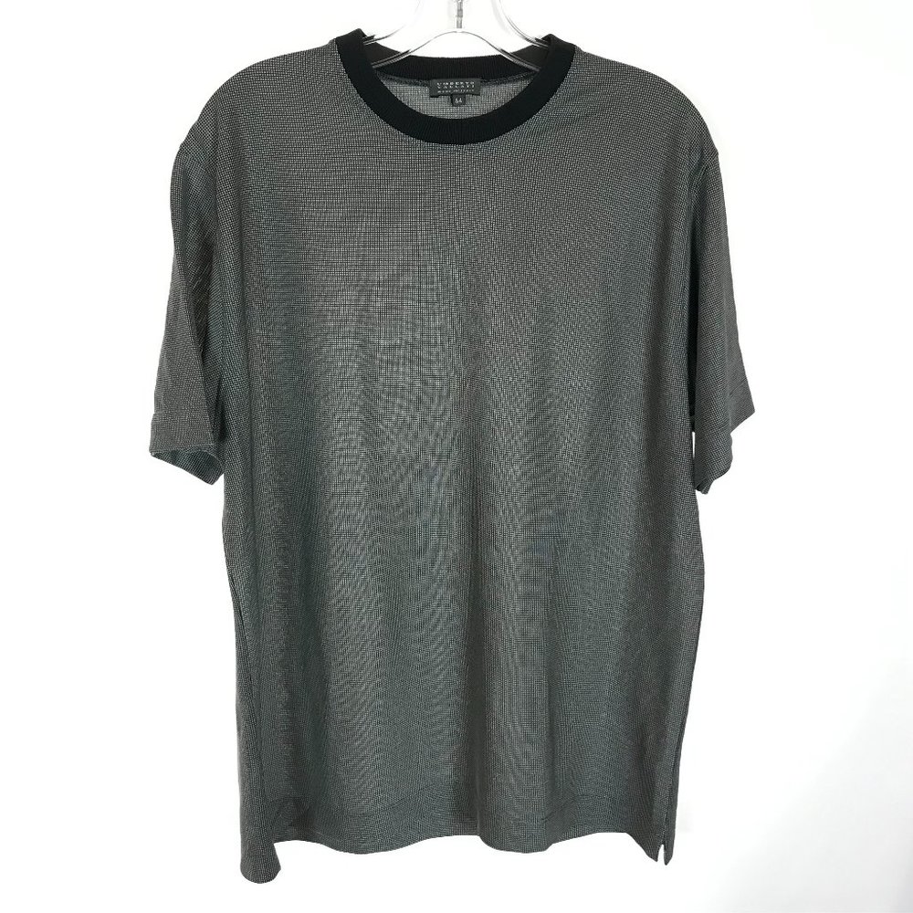 Mens Size XXL Umberto Vallati Vintage Micro Check Crew Neck Top Made in Italy